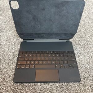 Black Apple Magic Keyboard case for iPad model A2480